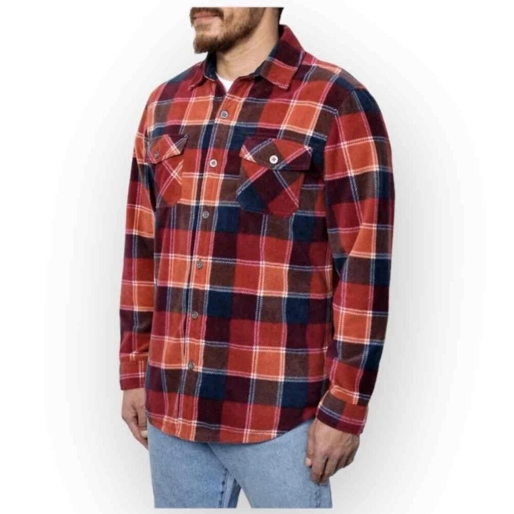 Freedom Foundry Men's Plaid Fleece‎ Shirt